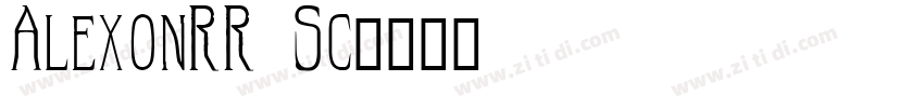 AlexonRR Sc字体转换